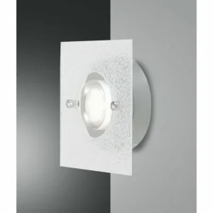 Luminaires Fabas Luce Applique murale Fabas Luce Bali LED Argenté, 1 lumière* Lampes En Verre