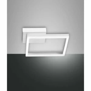 Luminaires Fabas Luce Applique murale Fabas Luce Bard LED Blanc, 1 lumière* Lampes En Verre