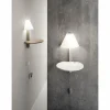 Luminaires Fabas Luce Applique murale Fabas Luce Goodnight LED Blanc, 1 lumière* Lampes En Verre