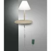 Luminaires Fabas Luce Applique murale Fabas Luce Goodnight LED Gris, 1 lumière* Lampes En Verre