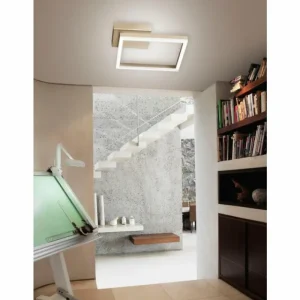 Luminaires Fabas Luce Applique murale Fabas Luce Bard LED Or, 1 lumière* Lampes En Verre