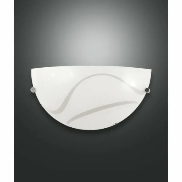 Luminaires Fabas Luce Applique murale Fabas Luce Magma Blanc, 1 lumière* Lampes En Verre