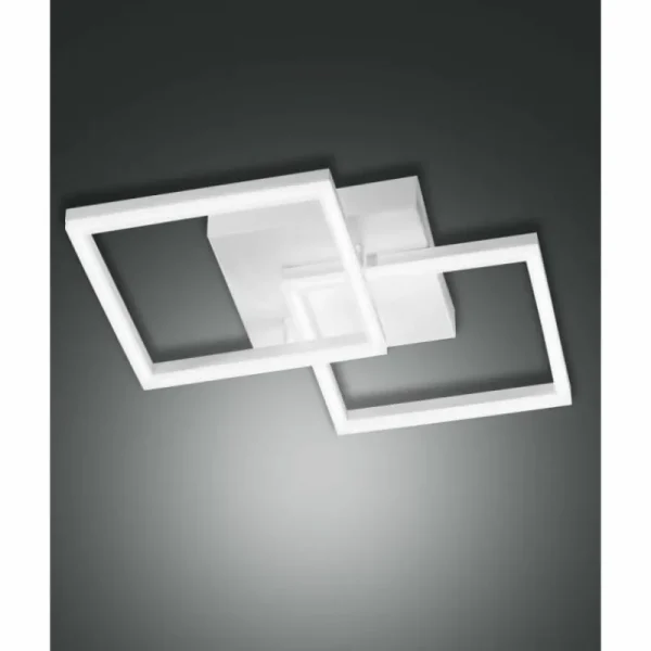 Luminaires Fabas Luce Applique murale Fabas Luce Bard LED Blanc, 1 lumière* Lampes En Verre