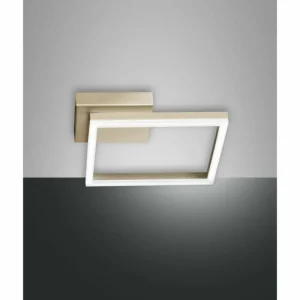 Luminaires Fabas Luce Applique murale Fabas Luce Bard LED Or, 1 lumière* Lampes En Verre