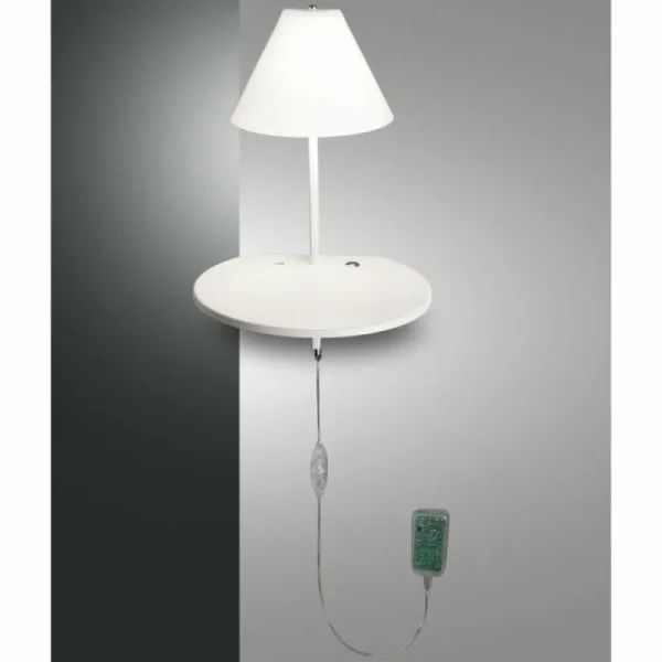 Luminaires Fabas Luce Applique murale Fabas Luce Goodnight LED Blanc, 1 lumière* Lampes En Verre