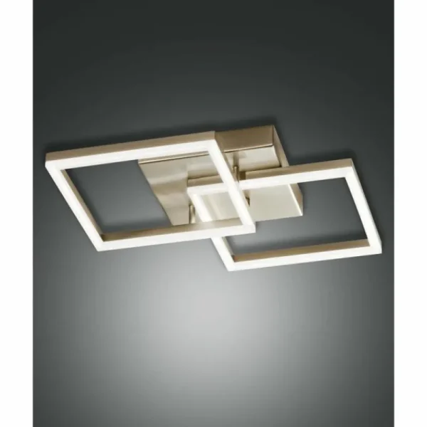 Luminaires Fabas Luce Applique murale Fabas Luce Bard LED Or, 1 lumière* Lampes En Verre