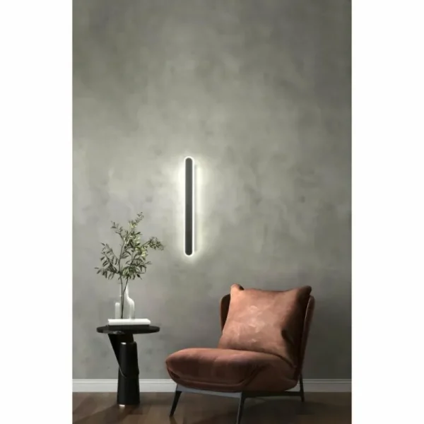 Luminaires Fischer & Honsel Applique murale Fischer & Honsel Stretto LED Noir, 1 lumière* Lampes En Verre