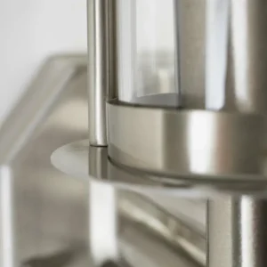 hofstein Applique murale FORLI Acier inoxydable, 1 lumière, Détecteur de mouvement* Lampes Modernes