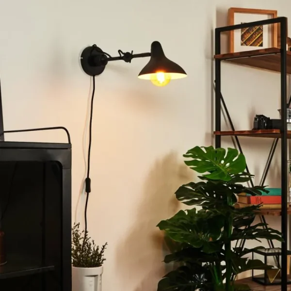 hofstein Applique murale Fort Noir, 1 lumière* Lampes Modernes