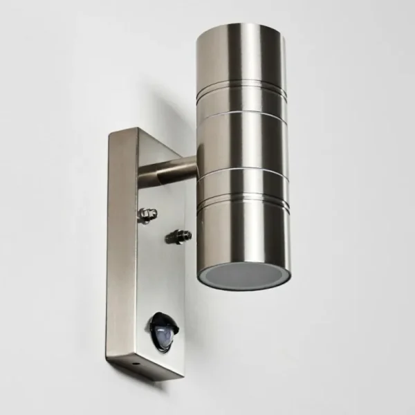hofstein Applique murale Froslev LED Chrome, 2 lumières, Détecteur de mouvement* Lampes Modernes