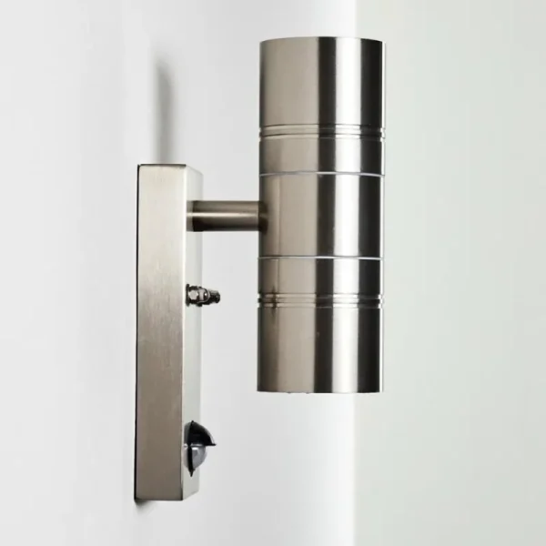hofstein Applique murale Froslev LED Chrome, 2 lumières, Détecteur de mouvement* Lampes Modernes