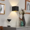 hofstein Applique murale Fulufo LED Cuivre, Noir, 1 lumière* Lampes Modernes