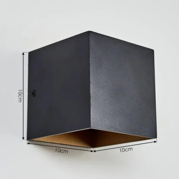 hofstein Applique murale Fulufo LED Cuivre, Noir, 1 lumière* Lampes Modernes