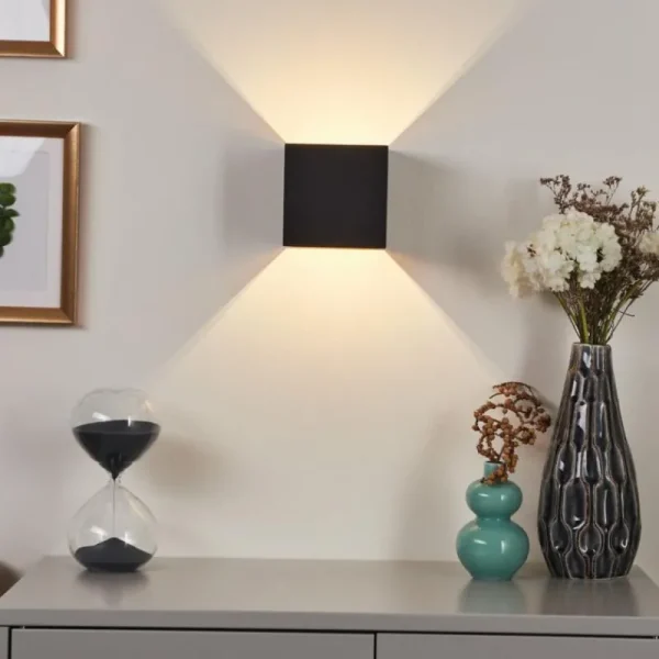hofstein Applique murale Fulufo LED Cuivre, Noir, 1 lumière* Lampes Modernes
