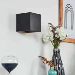 hofstein Applique murale Fulufo LED Cuivre, Noir, 1 lumière* Lampes Modernes