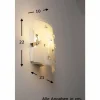 Luminaires Globo Lighting Applique murale Globo BURGUNDY Nickel mat, Blanc, 1 lumière* Lampes En Verre