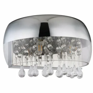 Luminaires Globo Lighting Applique murale Globo KALLA Chrome, 2 lumières* Lampes En Verre