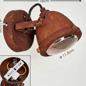 hofstein Applique murale Glostrup Rouille, 1 lumière* Lampes En Verre