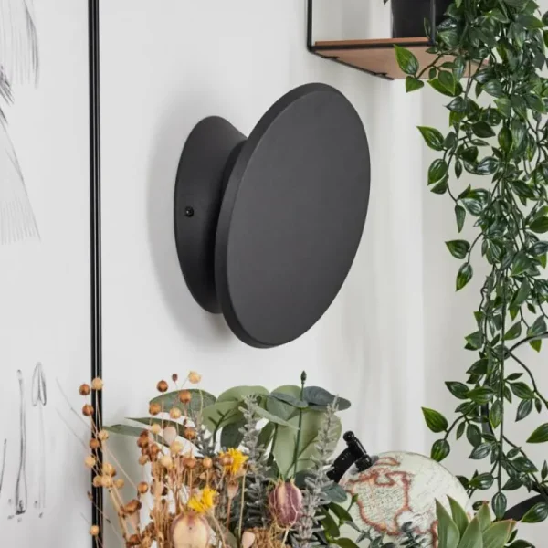 hofstein Applique murale Gusum LED Noir, 1 lumière* Lampes Modernes
