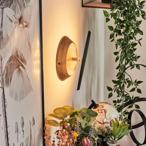hofstein Applique murale Gusum LED Noir, 1 lumière* Lampes Modernes