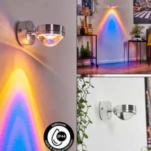 hofstein Applique murale Harare LED Chrome, 1 lumière* Lampes En Verre
