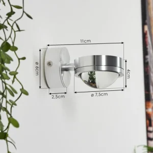 hofstein Applique murale Harare LED Chrome, 1 lumière* Lampes En Verre