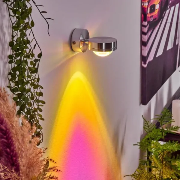 hofstein Applique murale Harare LED Chrome, 1 lumière* Lampes En Verre