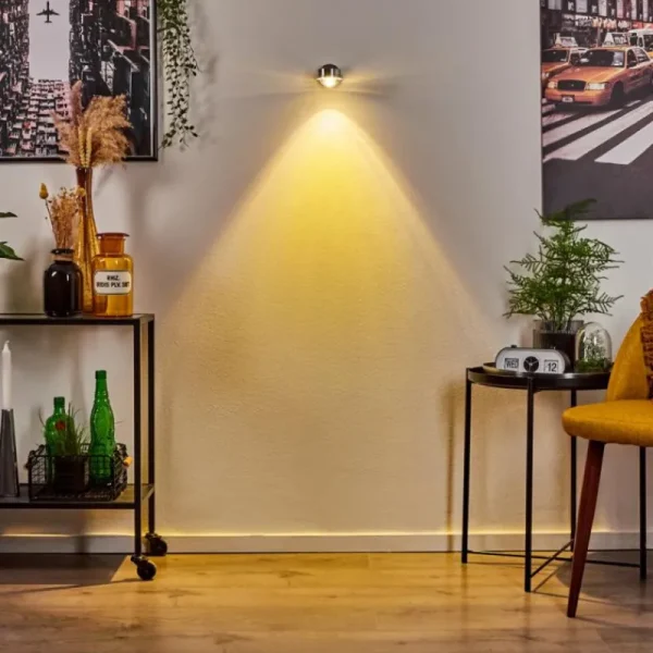hofstein Applique murale Harare LED Chrome, 1 lumière* Lampes En Verre