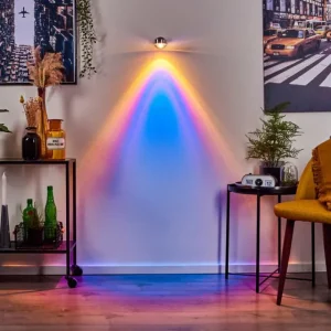 hofstein Applique murale Harare LED Chrome, 1 lumière* Lampes En Verre