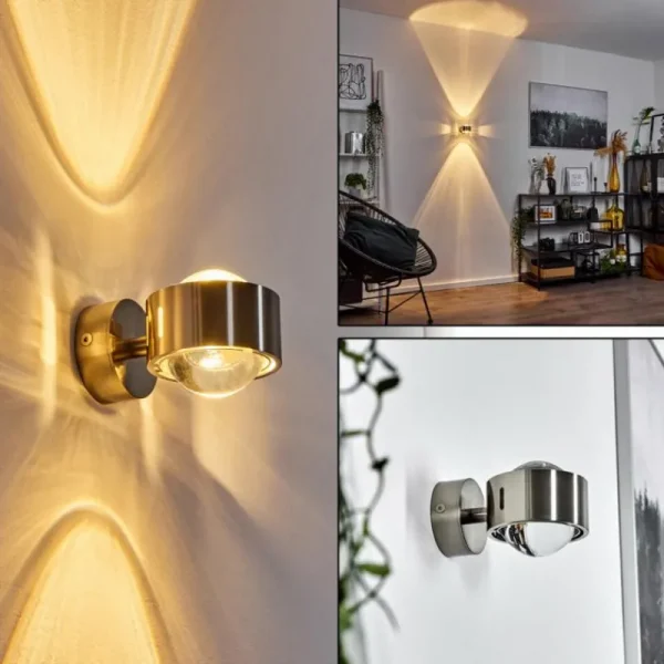 hofstein Applique murale Sapri Nickel mat, 1 lumière* Lampes En Verre