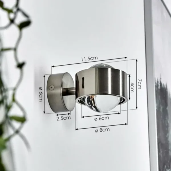 hofstein Applique murale Sapri Nickel mat, 1 lumière* Lampes En Verre