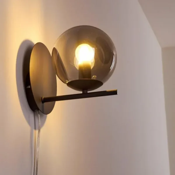 hofstein Applique murale Hogatza Noir, 1 lumière* Lampes Modernes