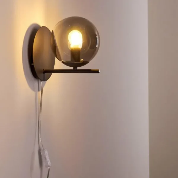 hofstein Applique murale Hogatza Noir, 1 lumière* Lampes Modernes