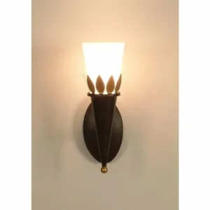 Luminaires Holländer Applique murale Holländer TORCIA FOGLIE Brun doré, 1 lumière* Lampes En Verre