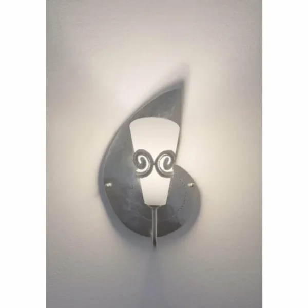 Luminaires Holländer Applique murale Holländer DOPPIONE LINKS Argenté, 1 lumière* Lampes En Verre