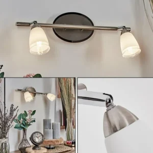 hofstein Applique murale Holualoa LED Nickel mat, 2 lumières* Lampes En Verre