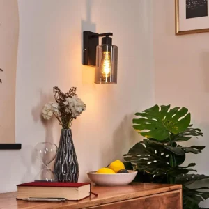 hofstein Applique murale Hunouri Noir, 1 lumière* Lampes Modernes