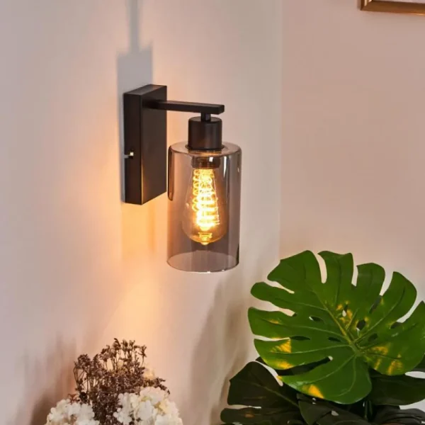 hofstein Applique murale Hunouri Noir, 1 lumière* Lampes Modernes