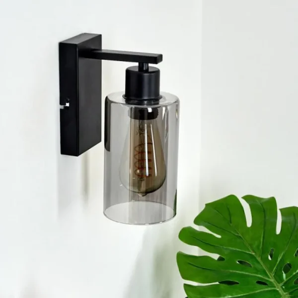 hofstein Applique murale Hunouri Noir, 1 lumière* Lampes Modernes
