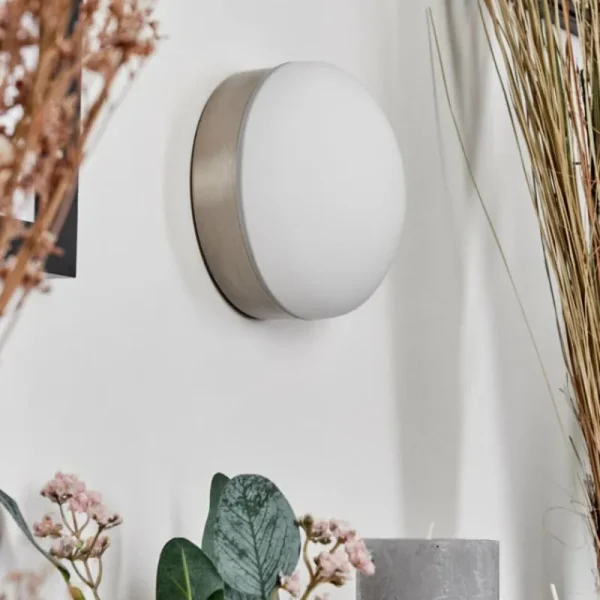 hofstein Applique murale Hutton LED Nickel mat, 1 lumière* Lampes Modernes