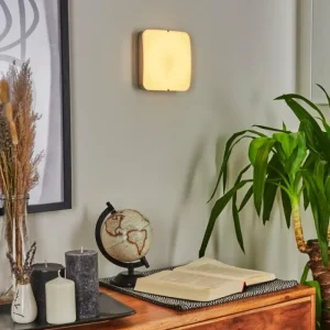 hofstein Applique murale Hutton LED Nickel mat, 1 lumière* Lampes En Verre