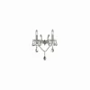 Luminaires Ideallux Applique murale Ideal Lux FLORIAN Chrome, 2 lumières* Lampes En Verre