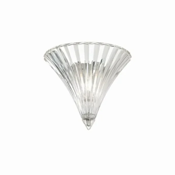 Luminaires Ideallux Applique murale Ideal Lux SANTA Chrome, 1 lumière* Lampes En Verre