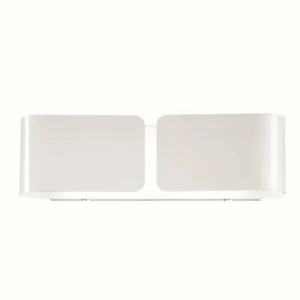 Luminaires Ideallux Applique murale Ideal Lux CLIP Blanc, 2 lumières* Lampes En Verre