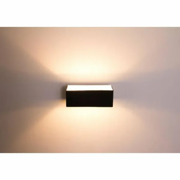 Luminaires Ideallux Applique murale Ideallux BOX AP2 Noir, 2 lumières* Lampes En Verre