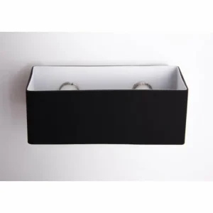 Luminaires Ideallux Applique murale Ideallux BOX AP2 Noir, 2 lumières* Lampes En Verre