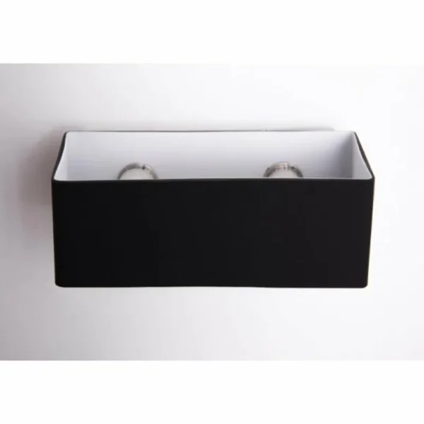 Luminaires Ideallux Applique murale Ideallux BOX AP2 Noir, 2 lumières* Lampes En Verre