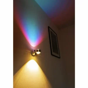 hofstein Applique murale Indore LED Aluminium, 2 lumières* Lampes En Verre