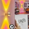 hofstein Applique murale Indore LED Aluminium, 2 lumières* Lampes En Verre