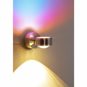 hofstein Applique murale Indore LED Aluminium, 2 lumières* Lampes En Verre